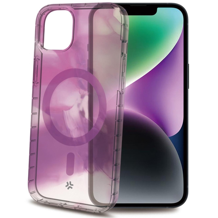 Celly Magshades TPU-deksel MagSafe iPhone 15 Purple i gruppen SMARTTELEFON & NETTBRETT / Mobilbeskyttelse / Apple / iPhone 15 hos TP E-commerce Nordic AB (C29525)