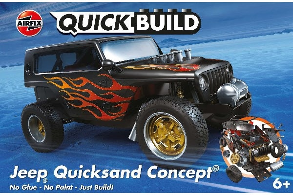 AIRFIX Quickbuild Jeep \'Quicksand\' Concept i gruppen SPORT, FRITID & HOBBY / Hobby / Plastmodeller / Biler hos TP E-commerce Nordic AB (C29541)