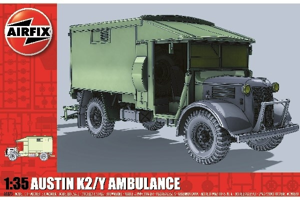 Airfix Austin K2/Y Ambulanse i gruppen SPORT, FRITID & HOBBY / Hobby / Plastmodeller / Biler hos TP E-commerce Nordic AB (C29570)
