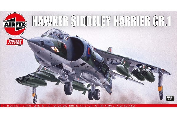 AIRFIX Hawker Siddeley Harrier GR.1 i gruppen SPORT, FRITID & HOBBY / Hobby / Plastmodeller / Fly & Helikoptre hos TP E-commerce Nordic AB (C29576)