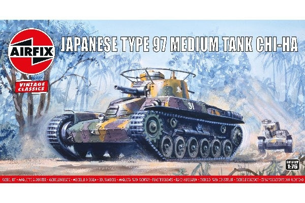 AIRFIX Type 97 Chi Ha Japanese Tank i gruppen SPORT, FRITID & HOBBY / Hobby / Plastmodeller / Militære kjøretøy (land) hos TP E-commerce Nordic AB (C29578)
