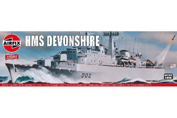 AIRFIX HMS Devonshire i gruppen SPORT, FRITID & HOBBY / Hobby / Plastmodeller / Skip hos TP E-commerce Nordic AB (C29579)