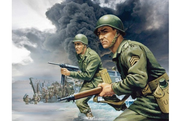 Airfix Det amerikanske infanteriet under andre verdenskrig i gruppen SPORT, FRITID & HOBBY / Hobby / Plastmodeller / Figurer hos TP E-commerce Nordic AB (C29605)