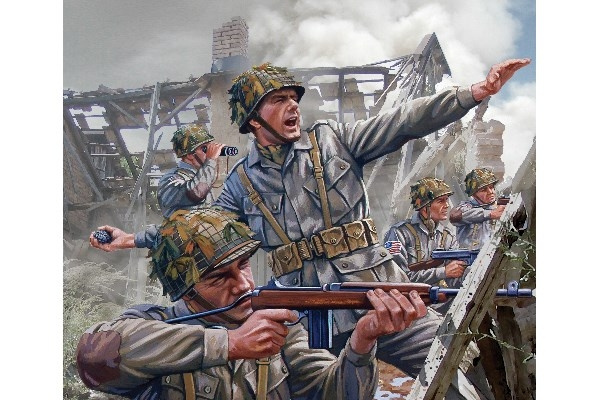 Airfix Amerikanske fallskjermtropper under andre verdenskrig i gruppen SPORT, FRITID & HOBBY / Hobby / Plastmodeller / Figurer hos TP E-commerce Nordic AB (C29606)