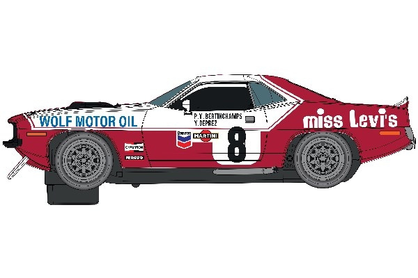 Scalextric Chrysler Hemicuda - Spa 24 Hours 1973 - Bertincham i gruppen LEKER, BARN OG BABY / Radiostyrt / Bilbaner / Biler hos TP E-commerce Nordic AB (C29640)