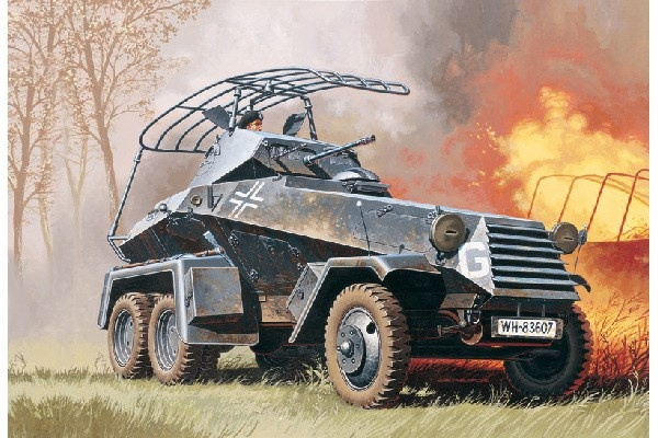 Italeri 1:35 Sd.Kfz. 232 - 6 hjul i gruppen SPORT, FRITID & HOBBY / Hobby / Plastmodeller / Militære kjøretøy (land) hos TP E-commerce Nordic AB (C29789)