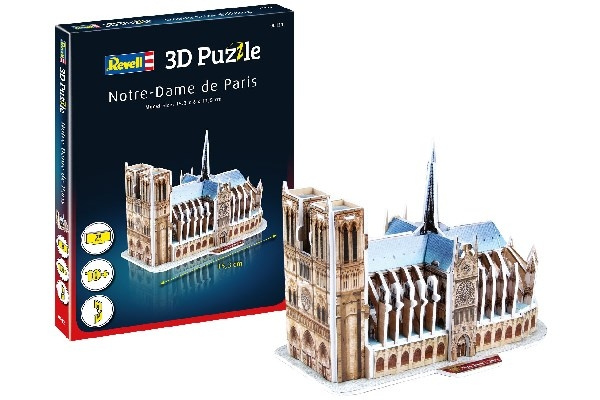 Revell 3D puslespill Notre Dame de Paris i gruppen SPORT, FRITID & HOBBY / Hobby / Plastmodeller / Diverse hos TP E-commerce Nordic AB (C29840)
