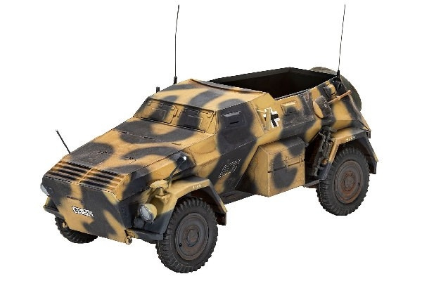 Revell Tysk pansret kommandovogn Sd. Kfz. 247 Ausf. B i gruppen SPORT, FRITID & HOBBY / Hobby / Plastmodeller / Biler hos TP E-commerce Nordic AB (C29889)