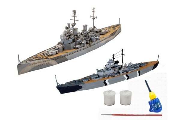 Revell Første diorama-sett - Bismarck-slaget i gruppen SPORT, FRITID & HOBBY / Hobby / Plastmodeller / Skip hos TP E-commerce Nordic AB (C29944)