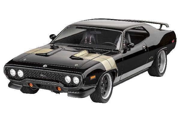 Revell Fast & Furious - Dominics Plymouth GTX fra 1971 1:25 i gruppen SPORT, FRITID & HOBBY / Hobby / Plastmodeller / Biler hos TP E-commerce Nordic AB (C29969)