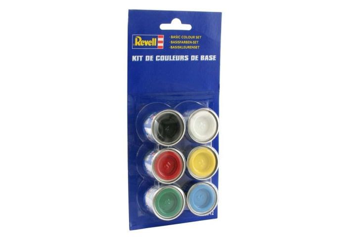 Revell Enamel Basic colour set 6x14ml i gruppen SPORT, FRITID & HOBBY / Hobby / Hobbyfarger / Revell / Fargesett hos TP E-commerce Nordic AB (C30048)