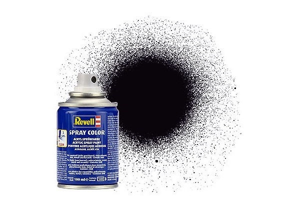 Revell Spray black mat 100 ml. i gruppen SPORT, FRITID & HOBBY / Hobby / Hobbyfarger / Revell / Spraymaling hos TP E-commerce Nordic AB (C30055)