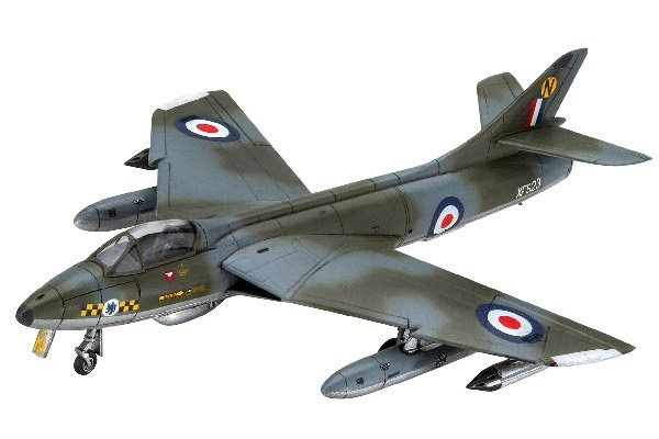 Revell Model Set Hawker Hunter FGA.9 i gruppen SPORT, FRITID & HOBBY / Hobby / Plastmodeller / Fly & Helikoptre hos TP E-commerce Nordic AB (C30153)