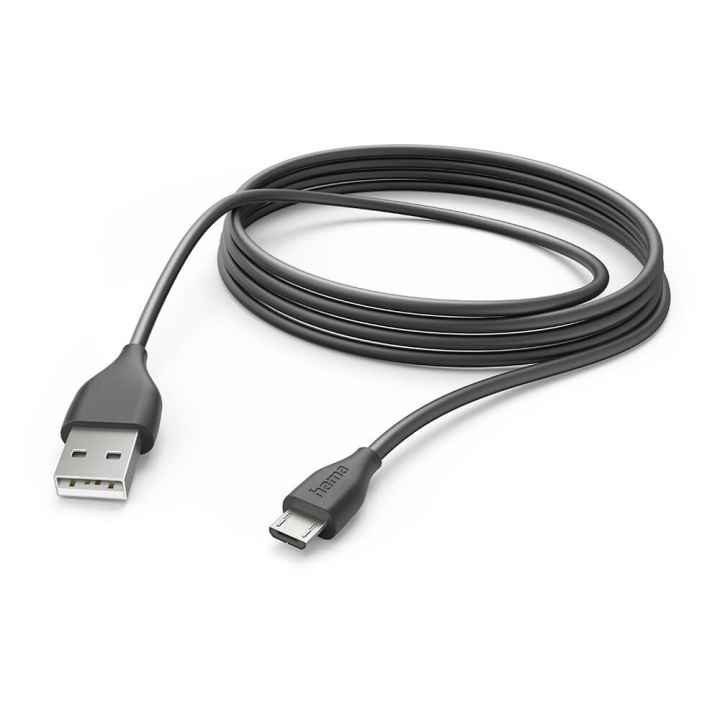Hama Ladekabel USB-A til Micro-USB Svart 3.0m i gruppen SMARTTELEFON & NETTBRETT / Ladere og Kabler / Kabler / Kabler microUSB hos TP E-commerce Nordic AB (C30218)