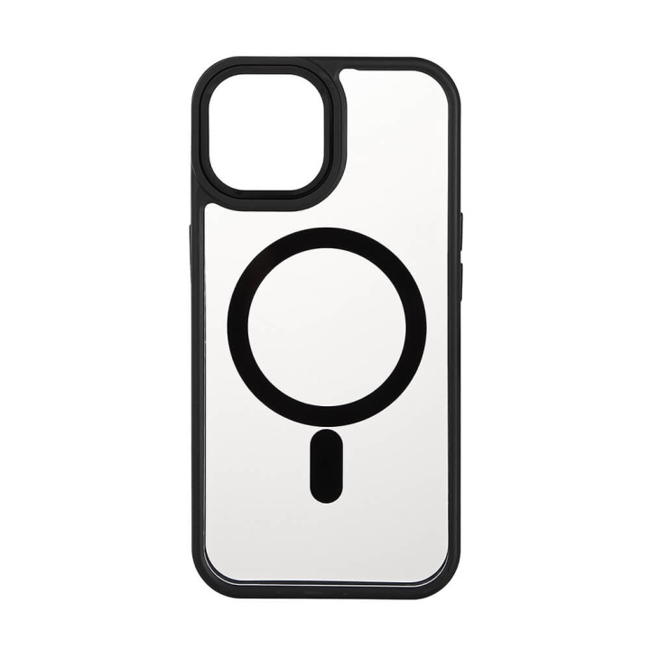 Onsala Mobildeksel Bumper MagSeries Black & Clear - iPhone 15 i gruppen SMARTTELEFON & NETTBRETT / Mobilbeskyttelse / Apple / iPhone 15 hos TP E-commerce Nordic AB (C30283)