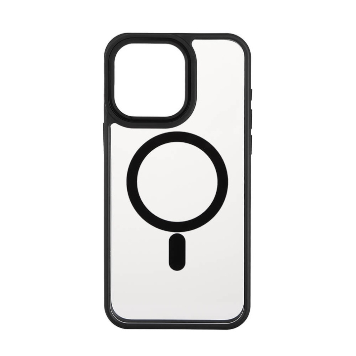 Onsala Mobildeksel Bumper MagSeries Black & Clear - iPhone 15 Pro Max i gruppen SMARTTELEFON & NETTBRETT / Mobilbeskyttelse / Apple / iPhone 15 hos TP E-commerce Nordic AB (C30286)