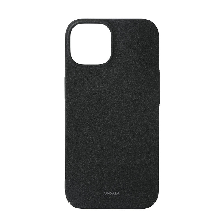 Onsala Backcover Thin Sand Burst iPhone 15 Black i gruppen SMARTTELEFON & NETTBRETT / Mobilbeskyttelse / Apple / iPhone 15 hos TP E-commerce Nordic AB (C30291)