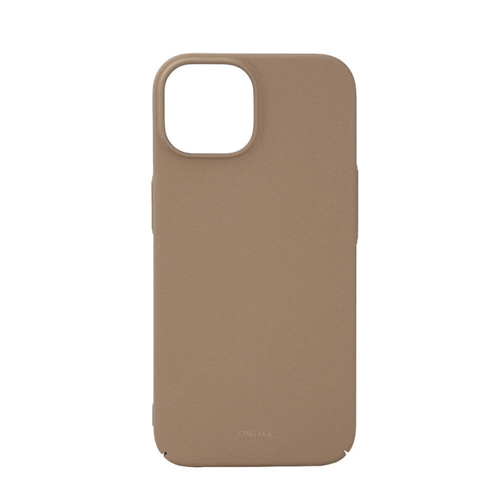 ONSALA Mobildeksel Ultraslim Sand Burst Beige - iPhone 15 i gruppen SMARTTELEFON & NETTBRETT / Mobilbeskyttelse / Apple / iPhone 15 hos TP E-commerce Nordic AB (C30294)