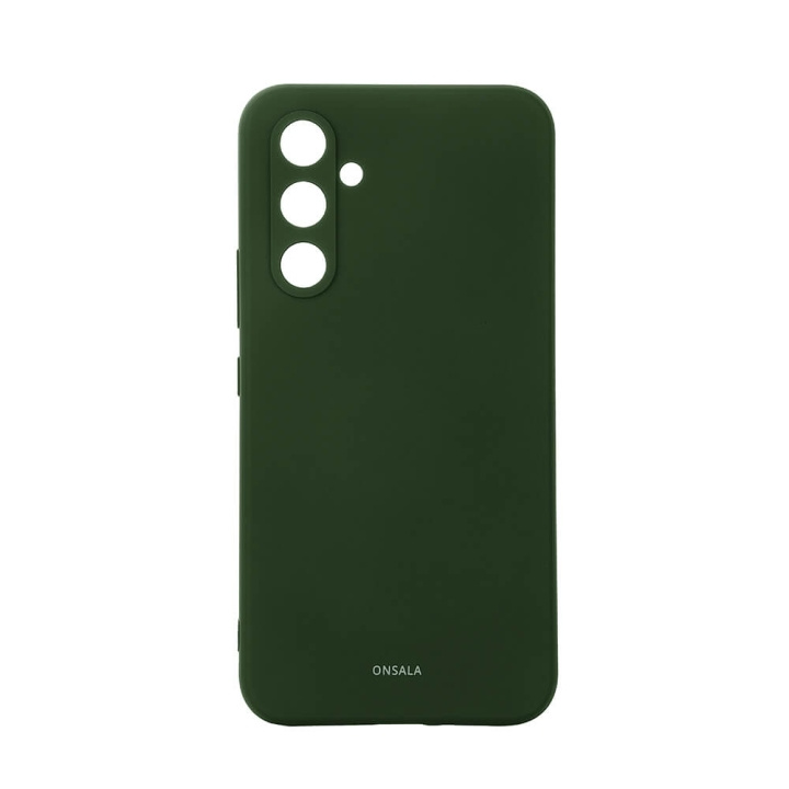 Onsala Mobildeksel Silikon Olive Green - Samsung Galaxy A54 5G i gruppen SMARTTELEFON & NETTBRETT / Mobilbeskyttelse / Samsung hos TP E-commerce Nordic AB (C30359)