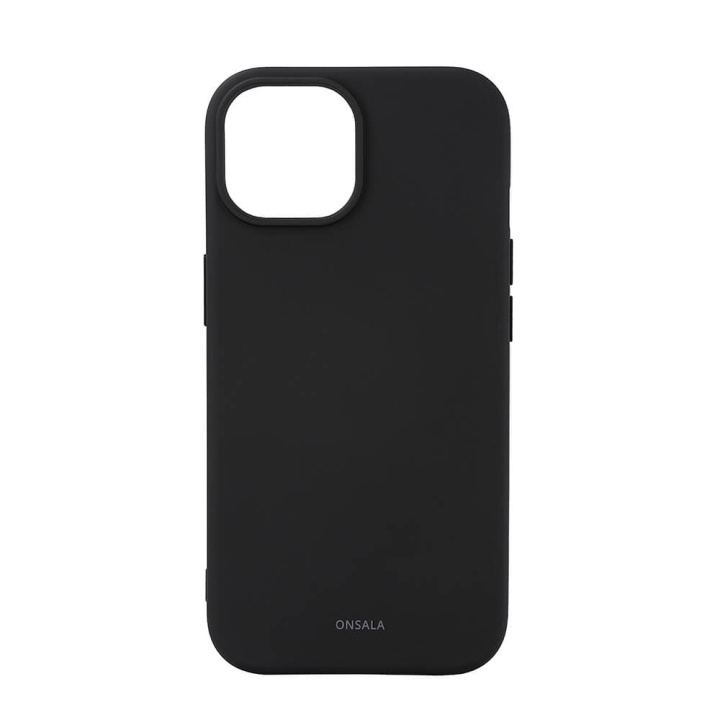 Onsala Mobildeksel med silikonfølelse MagSeries Svart - iPhone 13/14/15 i gruppen SMARTTELEFON & NETTBRETT / Mobilbeskyttelse / Apple / iPhone 15 hos TP E-commerce Nordic AB (C30361)