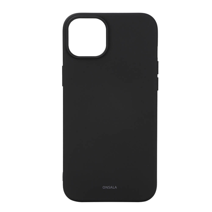 Onsala Mobilsdeksel Silikon MagSeries Black - iPhone 15 Plus i gruppen SMARTTELEFON & NETTBRETT / Mobilbeskyttelse / Apple / iPhone 15 hos TP E-commerce Nordic AB (C30362)
