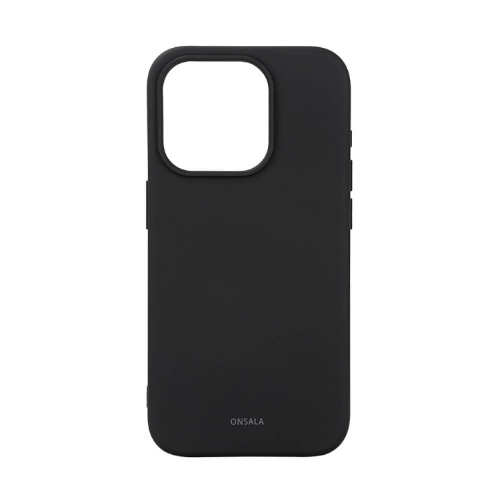 Onsala Back Sil Touch Recycled MagSerie iPhone 15 Pro Black i gruppen SMARTTELEFON & NETTBRETT / Mobilbeskyttelse / Apple / iPhone 15 hos TP E-commerce Nordic AB (C30363)