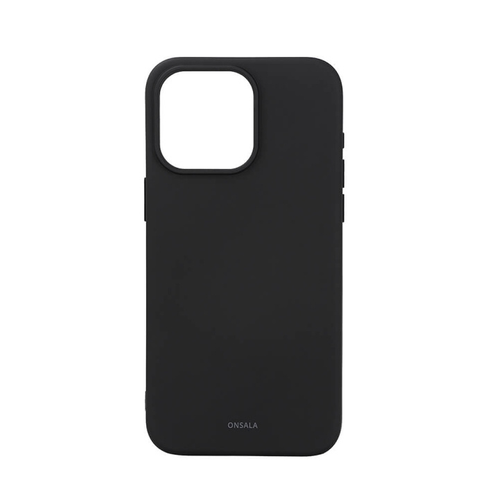Onsala Back Sil Touch Recycled MagSerie iPhone 15 Pro Max Black i gruppen SMARTTELEFON & NETTBRETT / Mobilbeskyttelse / Apple / iPhone 15 hos TP E-commerce Nordic AB (C30364)