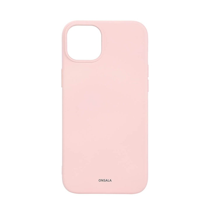 ONSALA Back Sil Touch Recycled MagSerie iPhone 15 Plus Chalk Pink i gruppen SMARTTELEFON & NETTBRETT / Mobilbeskyttelse / Apple / iPhone 15 hos TP E-commerce Nordic AB (C30366)