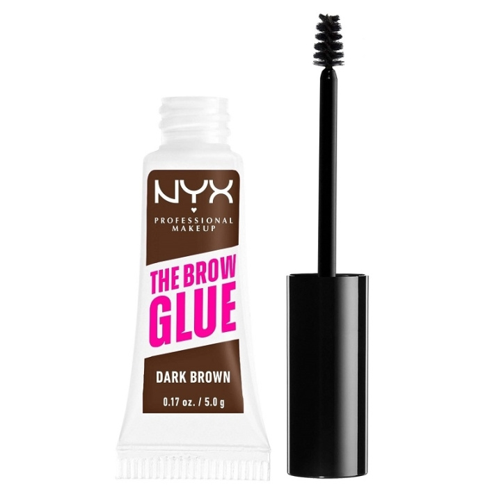 NYX PROF. MAKEUP The Brow Glue Instant Brow Styler 04 Dark Brown i gruppen HELSE OG SKJØNNHET / Makeup / Øyne og øyebryn / Øyenbrynsgel hos TP E-commerce Nordic AB (C30457)