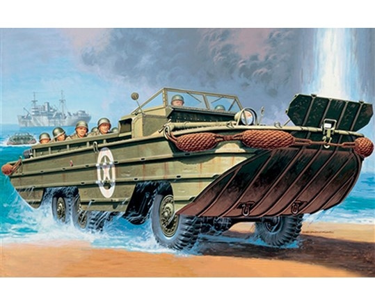 Italeri 1:35 DUKW amfibielastebil i gruppen SPORT, FRITID & HOBBY / Hobby / Plastmodeller / Militære kjøretøy (land) hos TP E-commerce Nordic AB (C30524)