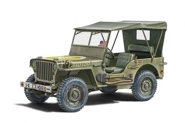 ITALERI 1:24 Willys Jeep MB “80th Year Anniversary” i gruppen SPORT, FRITID & HOBBY / Hobby / Plastmodeller / Militære kjøretøy (land) hos TP E-commerce Nordic AB (C30537)
