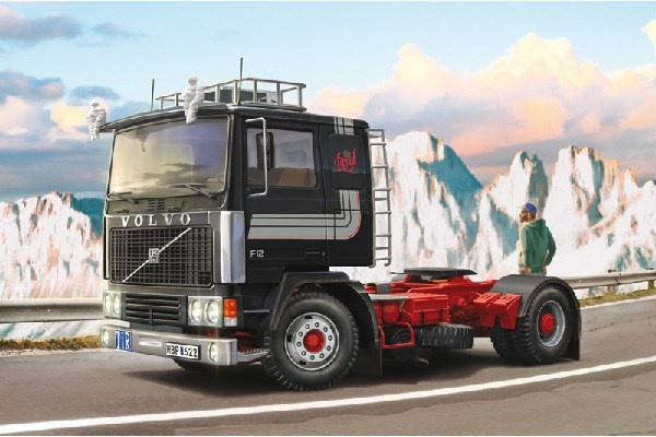 Italeri 1:24 Volvo F-12 Intercooler m/tilbehør i gruppen SPORT, FRITID & HOBBY / Hobby / Plastmodeller / Biler hos TP E-commerce Nordic AB (C30539)