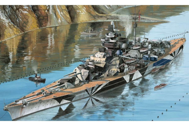 Revell German Battleship WWII Tirpitz 1:350 i gruppen SPORT, FRITID & HOBBY / Hobby / Plastmodeller / Skip hos TP E-commerce Nordic AB (C30570)