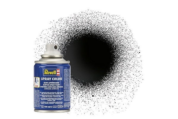 Revell Spray black gloss 100 ml. i gruppen SPORT, FRITID & HOBBY / Hobby / Hobbyfarger / Revell / Spraymaling hos TP E-commerce Nordic AB (C30620)