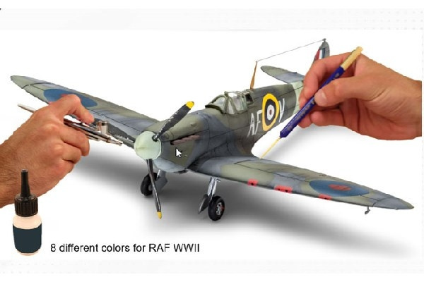Revell Model Color, RAF WWII 8x17ml i gruppen SPORT, FRITID & HOBBY / Hobby / Hobbyfarger / Revell / Fargesett hos TP E-commerce Nordic AB (C30623)