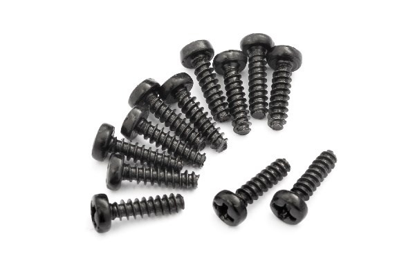 Blackzon Selvgjengende skruer med panhode PBHO2,6*10mm i gruppen LEKER, BARN OG BABY / Radiostyrt / Reservedeler & Ekstra tilbehør / Blackzon hos TP E-commerce Nordic AB (C30745)