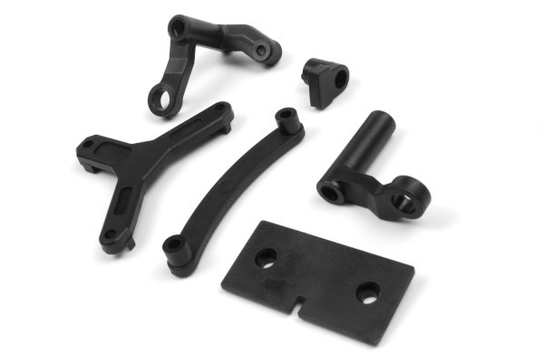 BLACKZON Steering Assembly & Servo Mount Set i gruppen LEKER, BARN OG BABY / Radiostyrt / Reservedeler & Ekstra tilbehør / Blackzon hos TP E-commerce Nordic AB (C30783)