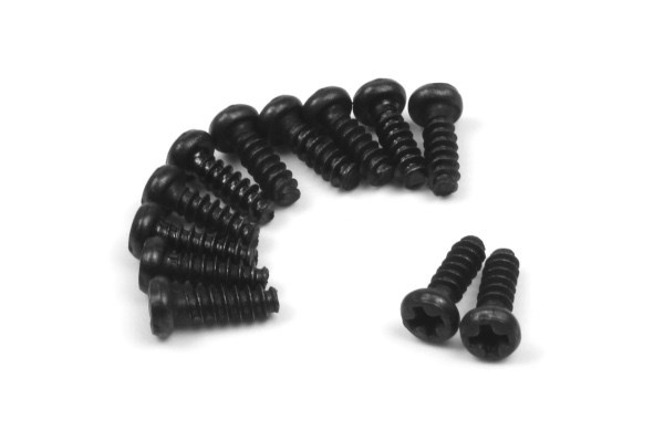 BLACKZON Pan Head Self Tapping Screws 6x8mm (12pcs) i gruppen LEKER, BARN OG BABY / Radiostyrt / Reservedeler & Ekstra tilbehør / Blackzon hos TP E-commerce Nordic AB (C30808)