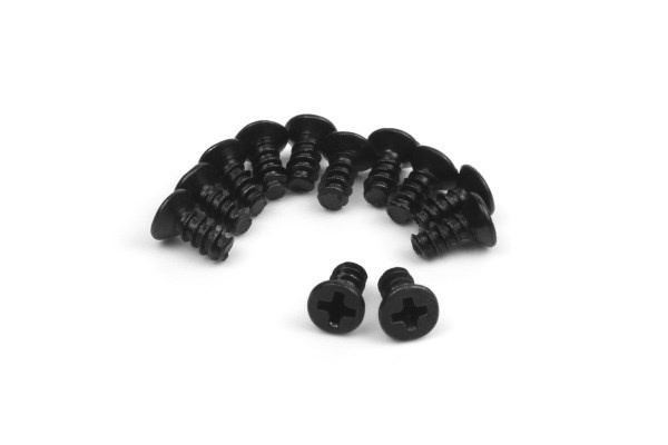 BLACKZON Countersunk Self Tapping Screws 6x6mm (12pcs) i gruppen LEKER, BARN OG BABY / Radiostyrt / Reservedeler & Ekstra tilbehør / Blackzon hos TP E-commerce Nordic AB (C30810)