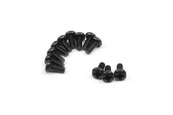 Blackzon Panhodeskruer 2,5x6 mm (12 stk) i gruppen LEKER, BARN OG BABY / Radiostyrt / Reservedeler & Ekstra tilbehør / Blackzon hos TP E-commerce Nordic AB (C30812)