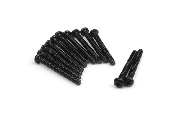 Blackzon Selvgjengende skruer med panhode 6x25mm (12stk) i gruppen LEKER, BARN OG BABY / Radiostyrt / Reservedeler & Ekstra tilbehør / Blackzon hos TP E-commerce Nordic AB (C30813)
