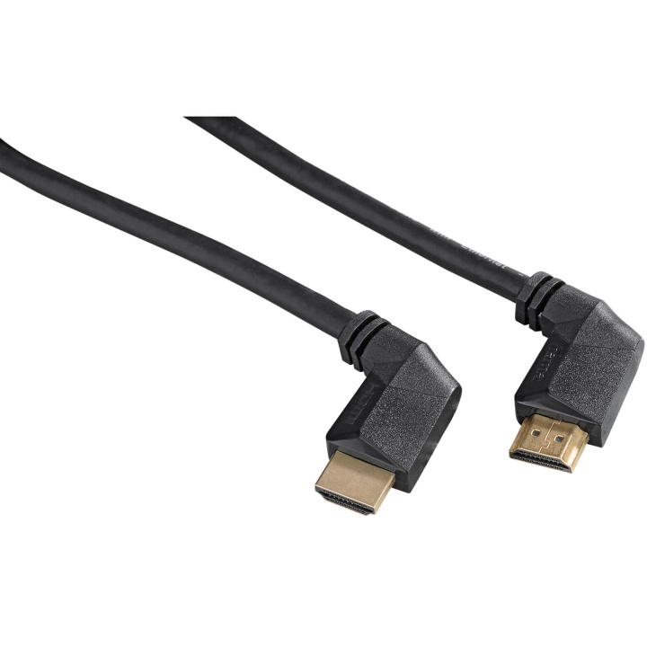 Hama Kabel HDMI Ethernet Vinklad Guld Svart 1.5m i gruppen Elektronikk / Kabler og adaptere / HDMI / Kabler hos TP E-commerce Nordic AB (C30872)