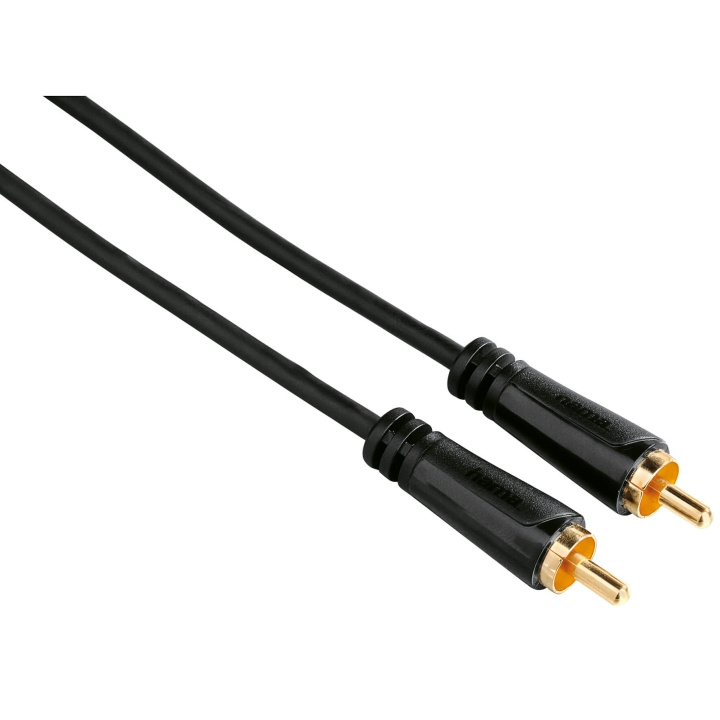 Hama Kabel Video RCA-RCA Guld Svart 1.5m i gruppen Elektronikk / Kabler og adaptere / RCA / Kabler hos TP E-commerce Nordic AB (C30879)