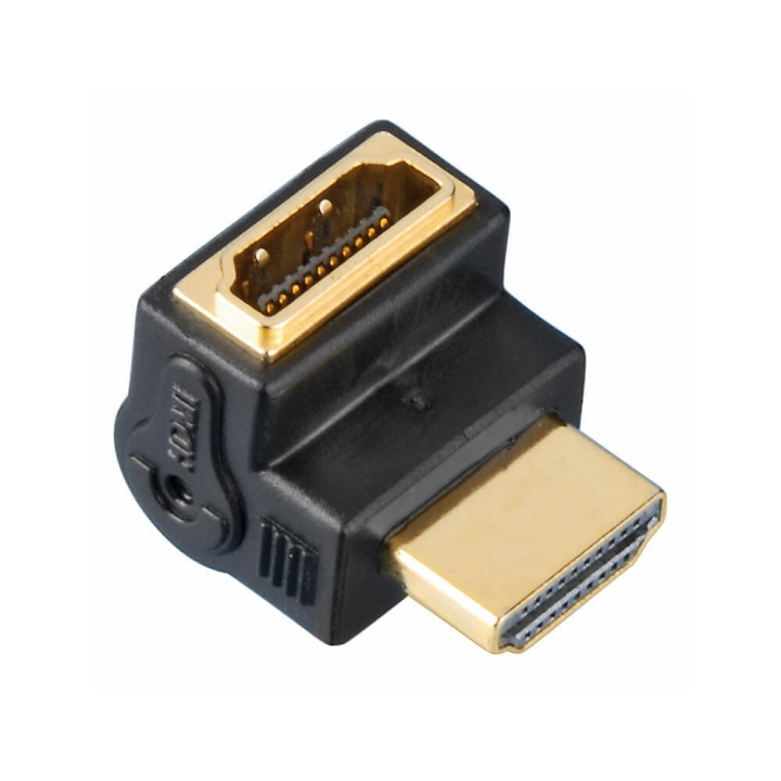 HAMA Adapter HDMI Vinkel Svart hun-han TL i gruppen Elektronikk / Kabler og adaptere / HDMI / Adaptere hos TP E-commerce Nordic AB (C30887)