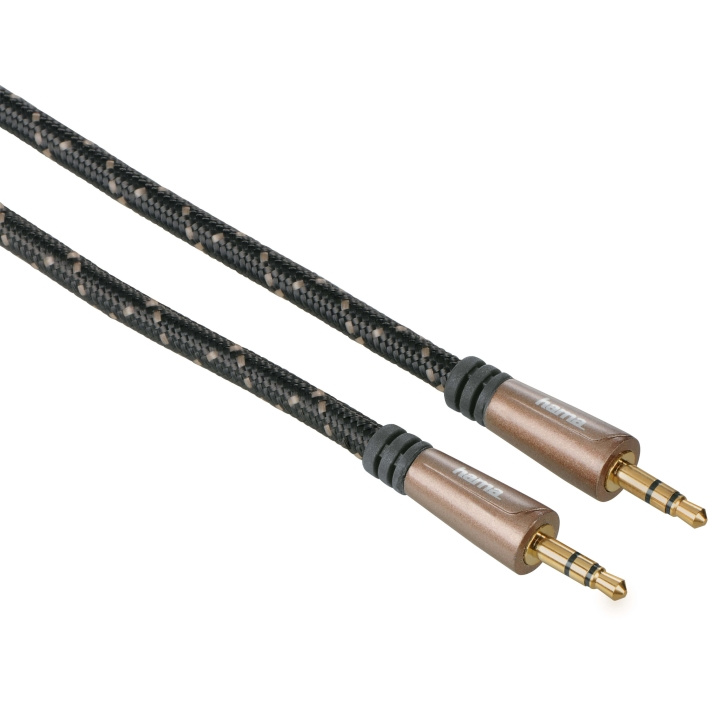 Hama Kabel Audio Pro 3.5mm-3.5mm Svart 1.5m i gruppen Elektronikk / Kabler og adaptere / Lyd analog / 3,5 mm hos TP E-commerce Nordic AB (C30894)