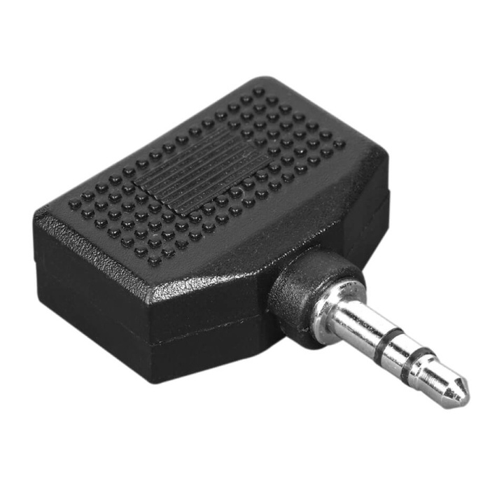 Hama Adapter Audio 2x3.5mm- 3.5mm 2xHona-Hane Svart i gruppen Elektronikk / Kabler og adaptere / Lyd analog / Adaptere hos TP E-commerce Nordic AB (C30898)