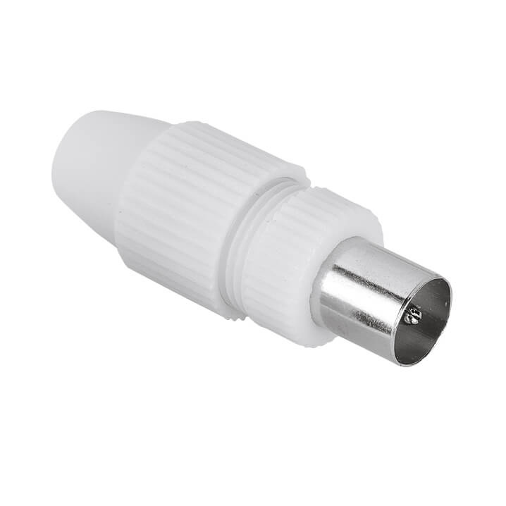 Hama Adapter Antenn Avskärmad Koax Hane Vit i gruppen Elektronikk / Kabler og adaptere / Antennekabler og tilbehør / Tilbehør hos TP E-commerce Nordic AB (C30904)