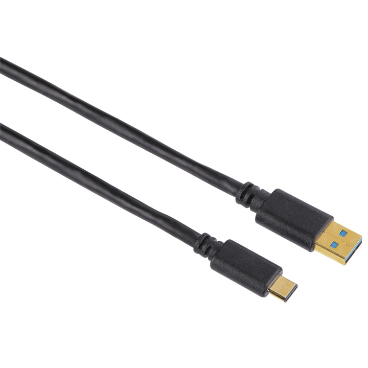Hama Kabel USB-C-USB-A 3.1 Hane-Hane Guld Svart 1.8m i gruppen Datautstyr / Kabler og adaptere / USB / USB-C hos TP E-commerce Nordic AB (C30922)