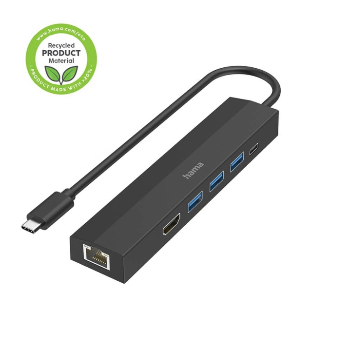 Hama USB-C Multiport Adapter 6 Porter i gruppen Datautstyr / Datamaskin Tilbehør / USB-Hubs hos TP E-commerce Nordic AB (C30959)