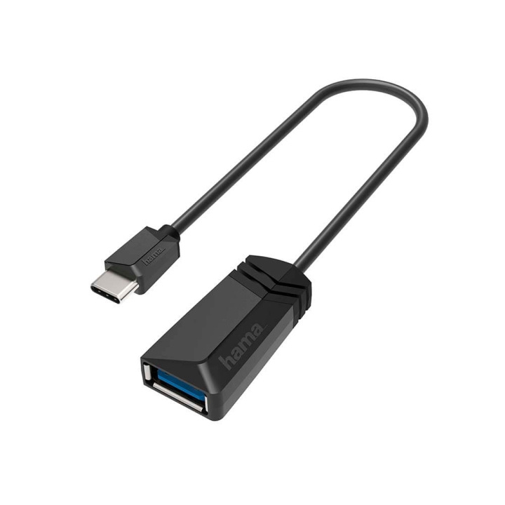 Hama Adapter USB-OTG USB-C-USB 3.2 Gen 1 5Gbit/s Svart i gruppen Datautstyr / Kabler og adaptere / USB / USB-A / Adaptere hos TP E-commerce Nordic AB (C30960)